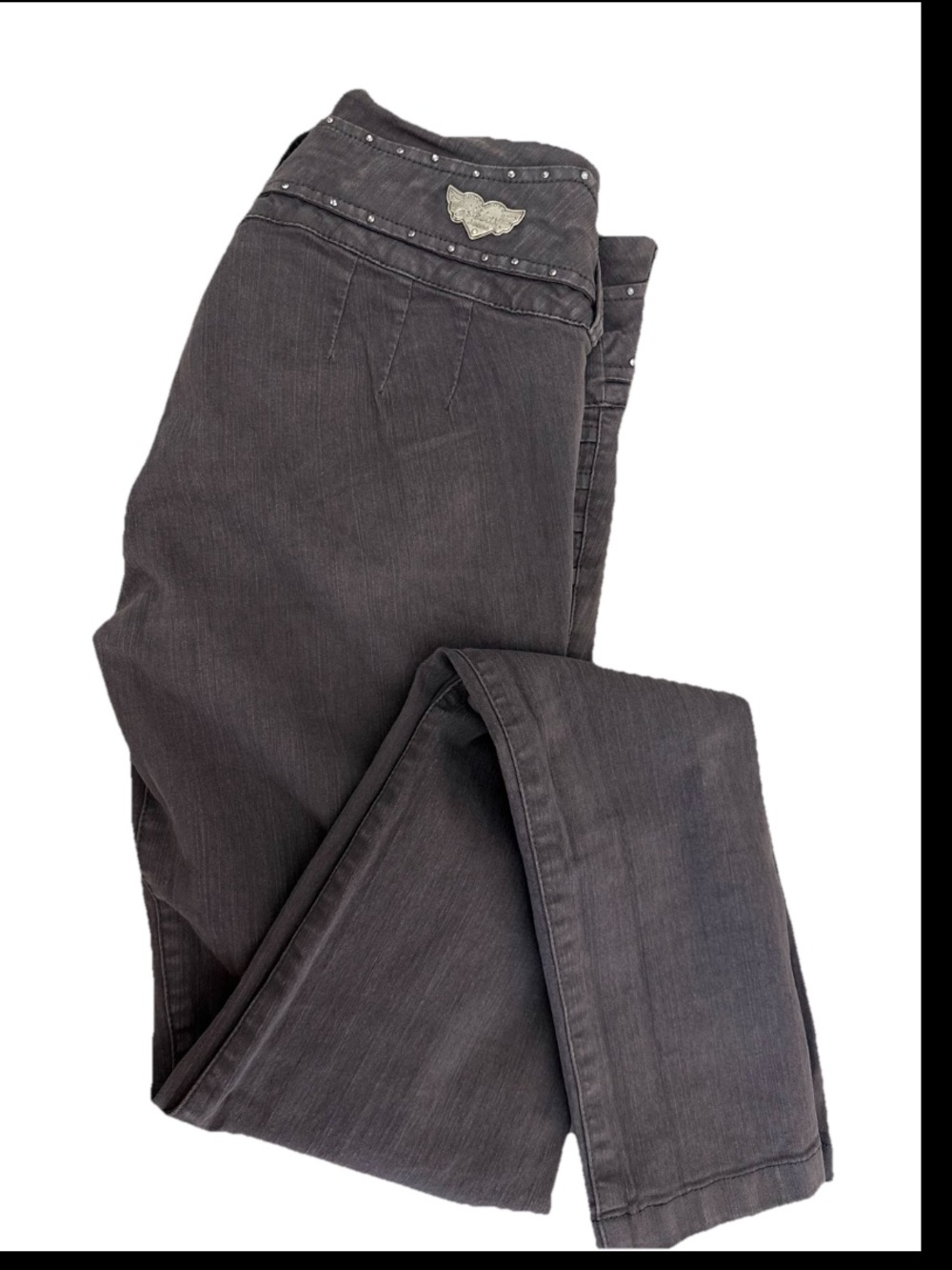 HELAX Colombian Buttlifting Low-rise Studded Gray Skinny Jeans zs 3